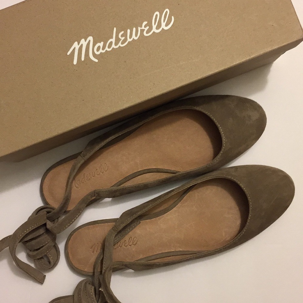 NIB MADEWELL APRIL ANKLE WRAP FLATS - Picture 7 of 13